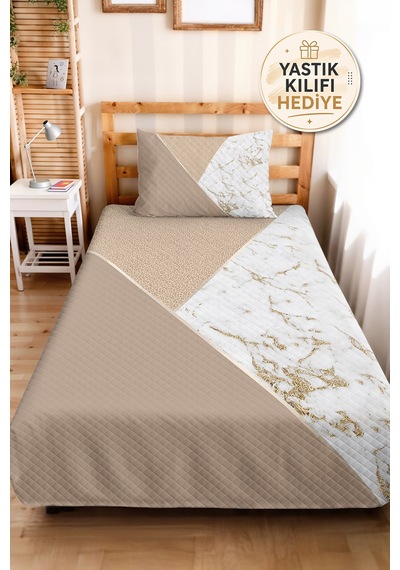 Modern Mermer Vizon Tek Kişilik Pike Takımı - Geometrik Bej Beyaz 160x220 Cm Kapitone Yatak Örtüsü Mahmur İpek Dinginliği Modern Mermer Vizon Tek Kişilik Pike Takımı - Geometrik Bej Beyaz 160x220 Cm Kapitone Yatak Örtüsü Mahmur İpek Dinginliği