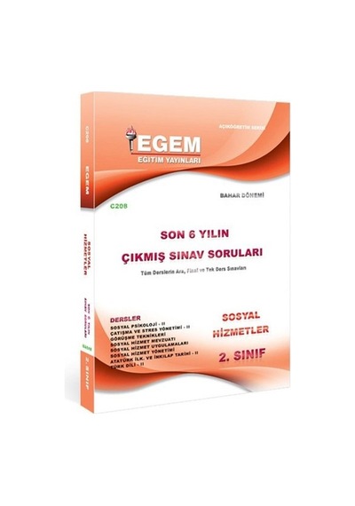 Egem Aöf Anadolu Sosyal Hizmetler 2. Sınıf Konu/soru Seti