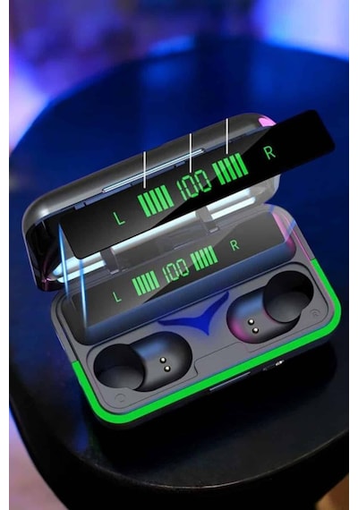 Powerbank Özellikli Kablosuz Bluetooth Kulaklık Rgb Işıklı Diğer