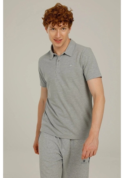Lumberjack Erkek Basic Polo Yaka T-Shirt Ct953 Gri/Grey 13S43Ct95 M