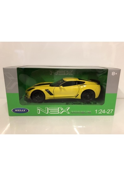 Welly 2017 Chevrolet Corvette Z06 1 24 Sarı Model Araba