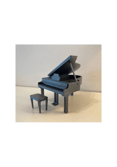 Siyah Kuyruklu Piyano Model Kiti - Kendin Yap Dıy Eğlenceli Masaüstü Dekorasyon Süsü, Birleştirilebilir Müzik Aleti Maket Oyuncak, Sanat Ve Müzik Koleksiyonu İçin Yaratıcı Hediye 12x10 Cm