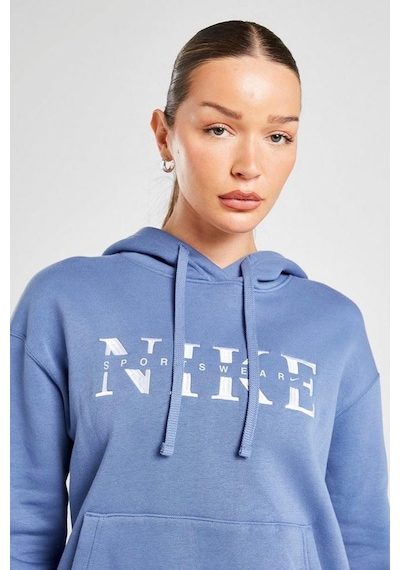 Nike Sportswear Phoenix Ls Top Sweatshirt Blue Kadın Sweatshirt Mavi