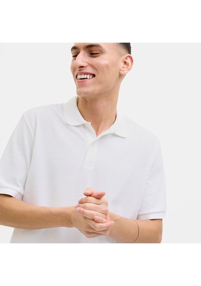 Jack & Jones Jjkane Polo Ss Erkek T-shirt-32815 Beyaz