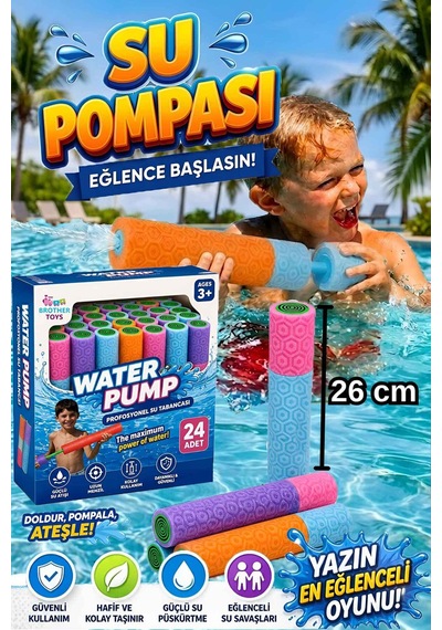 1 Adet Havuz Pompası Kaliteli Model Deniz Pompası Su Tabancası 26 Cm.