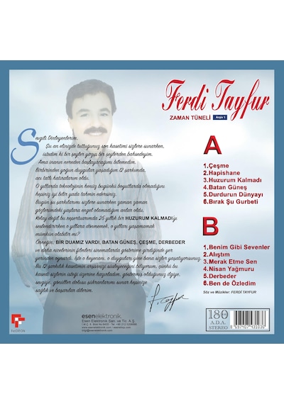 Ferdi Tayfur - Zaman Tüneli Arşiv 1 Plak