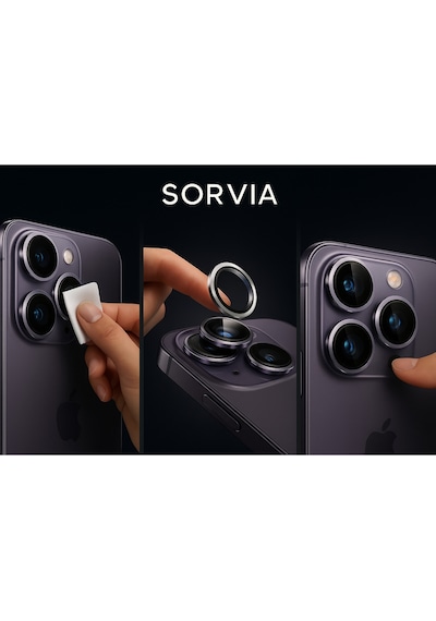 Apple Uyumlu iPhone 14/14 Plus Kamera Lens Koruyucu Black/silver Yüksek Çözünürlüklü-parlak-güçlü Silver