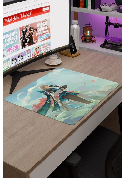 Lynette Genshin Impact Anime Oyuncu V3 - 48x40 Xl Gaming Mouse Pad Fare Altlığı