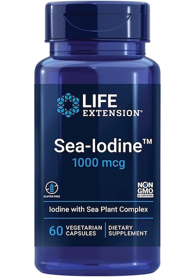 Sea-ıodine, 1,000 Mcg, Yüksek Kalite Iyot Kelp Mineral Complex Blend Organic Kelp And Bladderwrack Extracts, Potassium Iodide