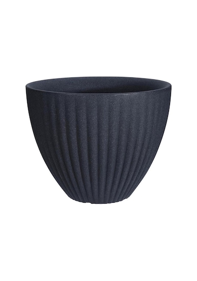 Lotus Plastik Saksı Antrasit Çap 39cm Yükseklik 35cm