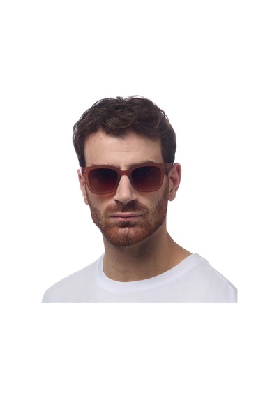 Okkia Giovanni Kahverengi Lens Unisex Güneş Gözlüğü Kahverengi Kahverengi