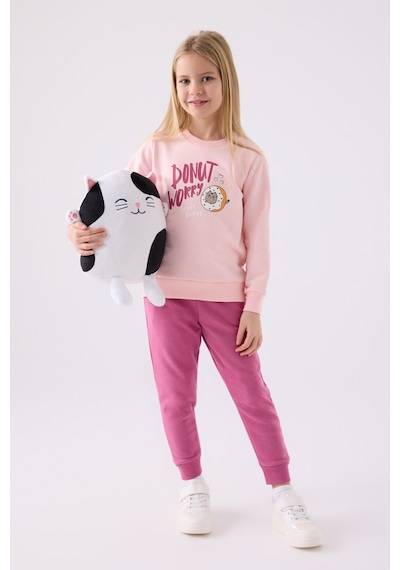Rolypoly Kız Çocuk Pembe Eşofman Takımı Rp3469-c-v1 Pembe