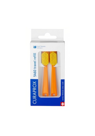 Curaprox Be You Travel Set Yedek 5460 Diş Fırçası Başlığı 2 Li Paket - Turuncu