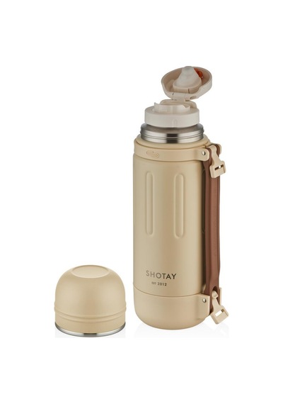 Shotay Çelik Termos Take Trip 1200ml Krem
