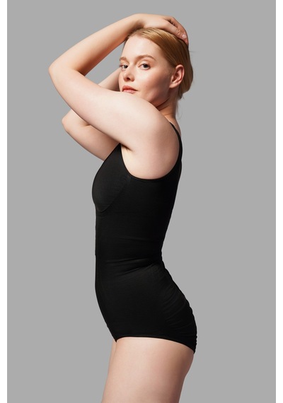 Fit Women Kalın Askılı Agraflı Body Slip 9064 Siyah