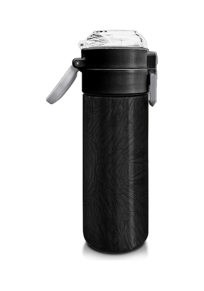 Coral High Kids Siyah Futbol Desenli Pipetli Ve Direkt İçim Çelik Termos 500 Ml 31898 Siyah - Beyaz