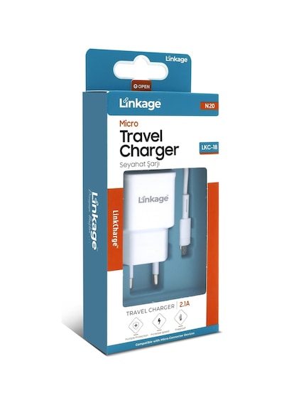 Lkc-18 2.1a 10watt Micro Kablolu Şarj Cihazı-1 Metre