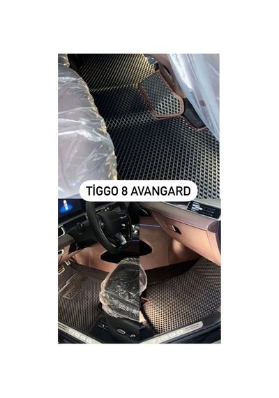 Chery Tiggo 8 Avangard Yeni Nesil Eva Akıllı Oto Paspas Takımı 1. Sınıf A+++ Kalite Siyah