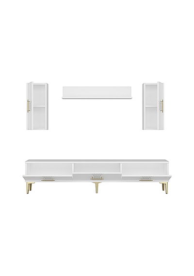 Tvr1832bg Slim Tv Ünitesi Takımı Beyaz-gold 180cm