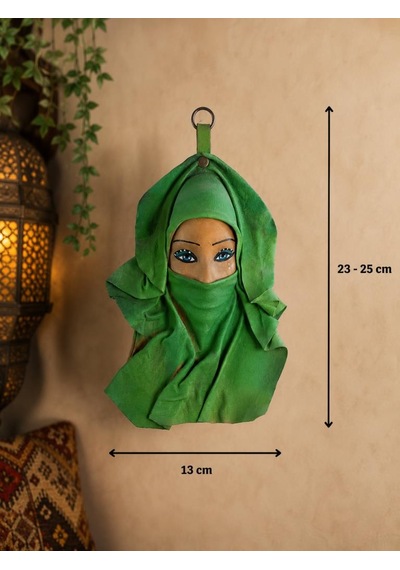 El Yapımı Deri Maske Duvar Süsü Bohem Ev Dekoru 68613932