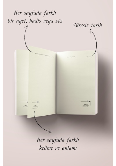 Kolaj Serisi 12 - Hayy'dan Hu'ya İslami Defter Ayet-hadisli Çok Renkli
