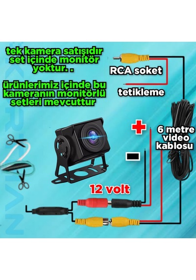 Ahd 1080p Balık Gözü Lens 180 Derece Geniş Açılı Metal Kasa