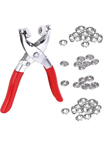 11 Mm Metal Çıtçıt Pense Seti 25 Set Çıtçıt Düğme + Montaj Pensesi Bebek Kıyafetleri, Tekstil Ve Dikiş Hobileri İçin 1 Adet