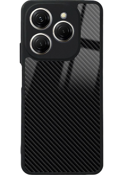 Tecno Spark 20 Pro Carbon Tasarımlı Glossy Telefon Kılıfı Çok Renkli