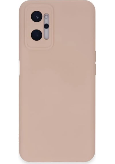 Newface Realme 9i 4g Kılıf Nano İçi Kadife Silikon - Pudra