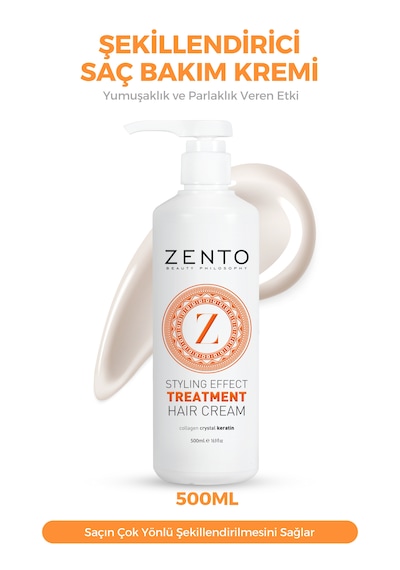 Zento Stylıng Effect Treatment Haır Cream P9 500 Ml