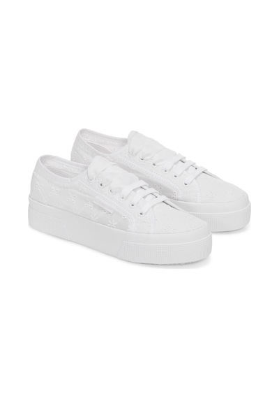 Superga 2740 Flower Sangallo Kadın Beyaz Sneaker Beyaz-261