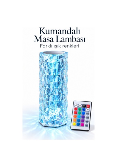 Rose Diamond Masa Lamba Şeffaf