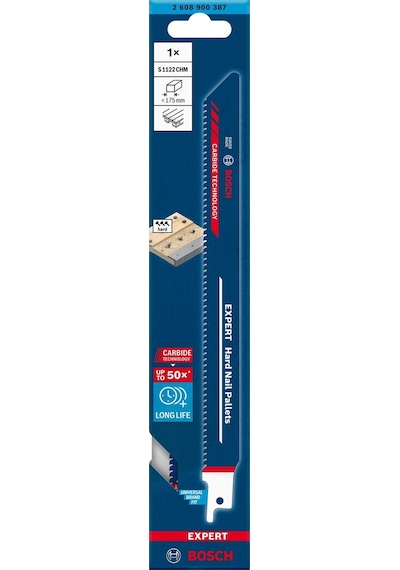 Bosch Expert S 1122 Chm Çivili Palet İçin 225 Mm Panter Testere 1'li 2608900387