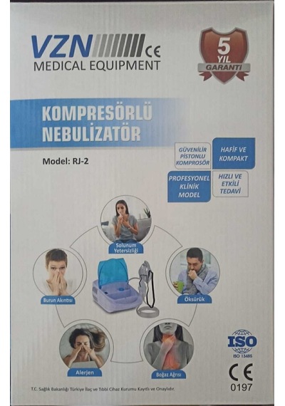 Vzn Rj-2 Model Kompresörlü Nebulizatör