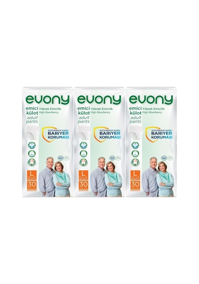 Hasta Bezi Yetişkin Emici Külot L - Büyük - Large 90 Adet 3pk 30