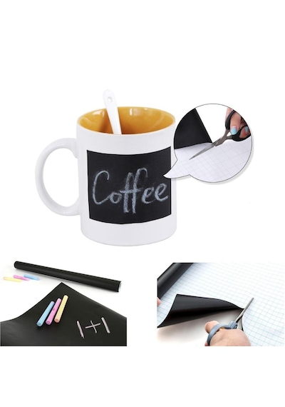 Lunaev Sticker Rulo Yapışkanlı Çocuk Yazı Yazma Tahtası Yazı Yazma Sticker 0