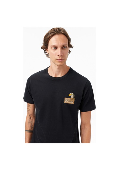 Converse Baskılı Erkek Siyah T-shirtcvm53t04