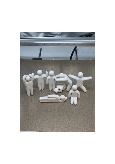 Boyanıp Saklanma Oyunu Karakter Figür Seti 3d Baskı Dekoratif Mini Biblo