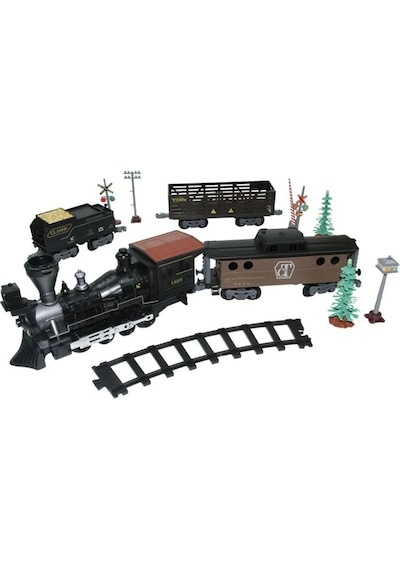 Mj Toys Işıklı Ve Sesli Classic Buharlı Tren Set 30 Parça Hediyelik Oyuncak Lokomotif Seti Klasik Tren Seti