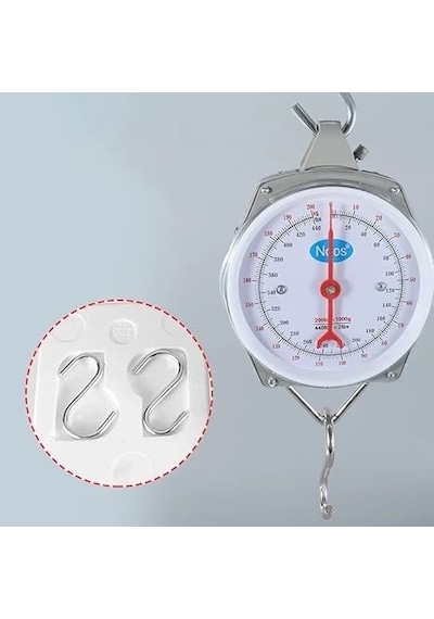 Bay 100 Kg Kapasiteli Askılı Terazi - Dayanıklı, Net Kadranlı, Çift Ölçü Birimli, Endüstriyel Ve Dış Mekan U