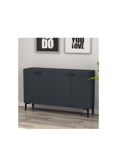 Onna 120 Cm Konsol, Tv Ünitesi, Çok Amaçlı Dolap Antrasit-siyah Antrasit-siyah Onna 120 Cm Konsol, Tv Ünitesi, Çok Amaçlı Dolap Antrasit-siyah Antrasit-siyah