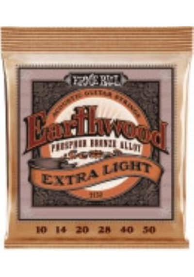 Ernie Ball 2150 Earthwood Phosphor Bronze Extra Slinky Akustik Gitar Teli (10-50)
