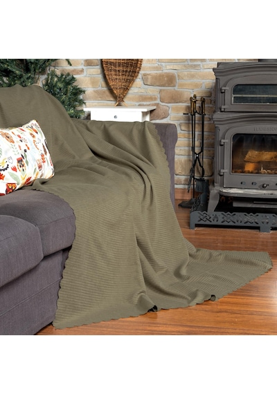 Mikrofiber Şönil Fitilli Minimalist Koltuk Örtüsü - 175x215 Cm, Çift Taraflı, Kaymaz, Terletmez Kapuçino Kapuçino