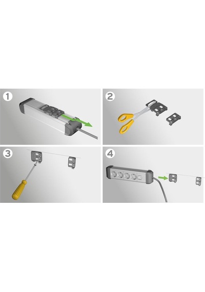 Brennenstuhl Premium-alu-line 6 Soketli 2 Adet 3.1 Hızlı Şarj Usb' Li Uzatma Priz Anahtarlı 3 Metre