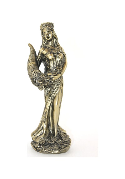 2 Adet Bereket Tanrıçası Fortuna Figürü Polyester Figür Dekor, Masaüstü Süs, Fortuna Statue