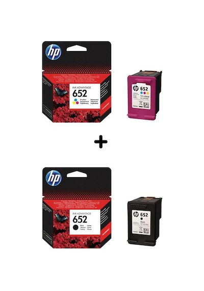 Hp 652 Renkli Hp 652 Siyah İkili Paket