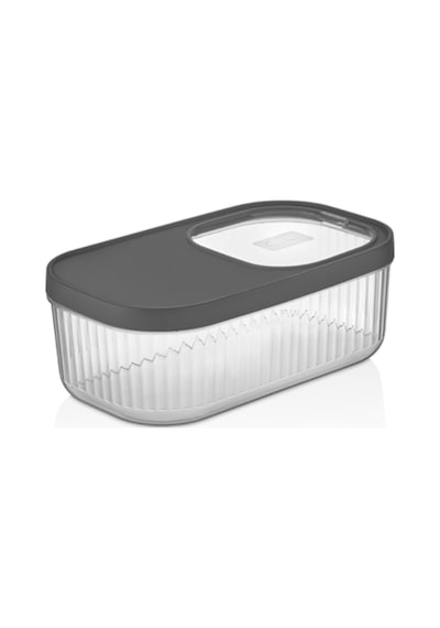 2'li 5 Lt Multibox Füme Kayar Kapaklı Saklama Kabı & Erzak Kabı & Toz Ve Tablet Deterjan Kutusu Füme