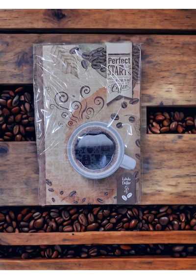 12,5x19,5 Cm 112 Sayfa Çizgili Kokulu Defter Karton Kapak Krem Renk Kağıt 15
