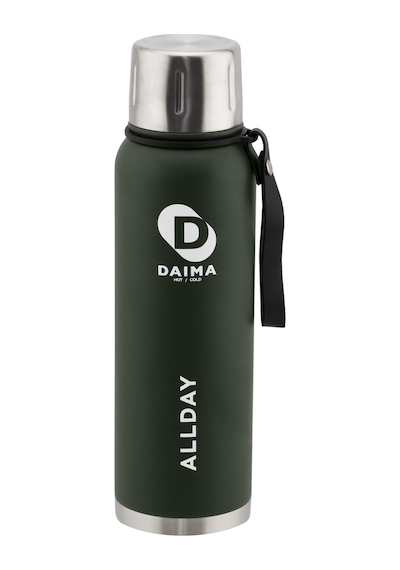 Daima Allday 1000 Ml 12 Saat Sıcak 24 Saat Soğuk Yeşil Termos Yeşil