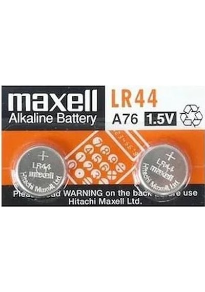 Maxell LR44 1.5V Alkalin Düğme Pil 2'li